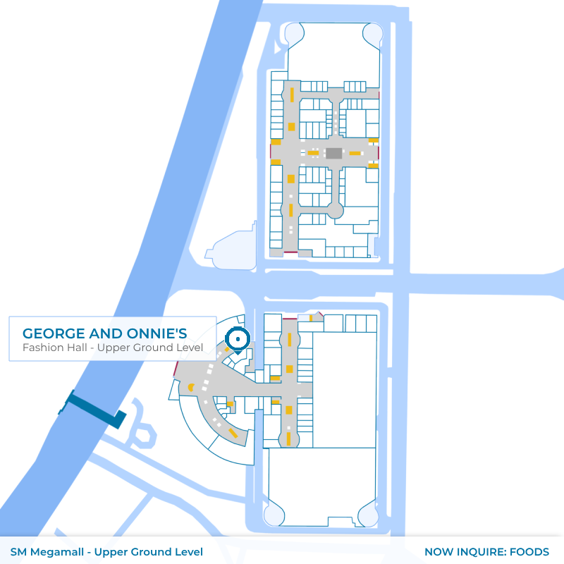 Map - George And Onnies - SM Megamall - Fashion Hall - Upper Ground Level